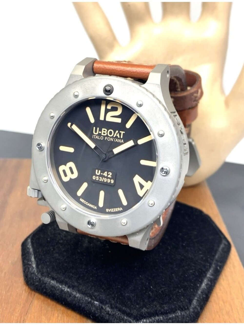 U-Boat U-42 Men's Watch Titanium Case Lefty Automatic Limited Edition 53mm + Box